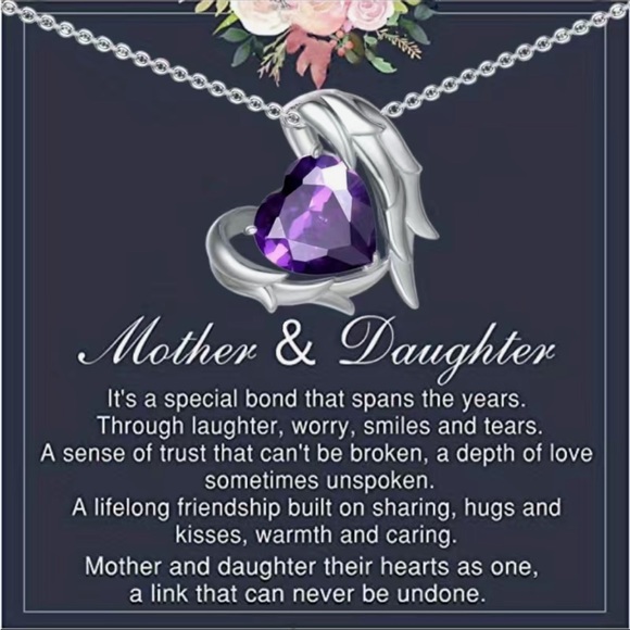 Mother and Daughter Birthstone Pendant - Picture 1 of 1
